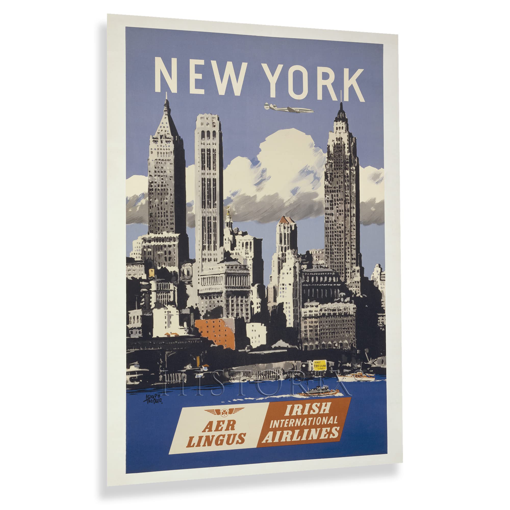 Amazon.com: HISTORIX Vintage 1950 New York Travel Poster